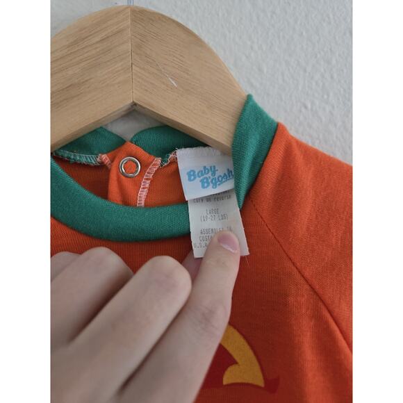 6-9 Month Vintage Oshkosh B’gosh Halloween Pumpkin Outfit With Hat - Picture 4 of 5